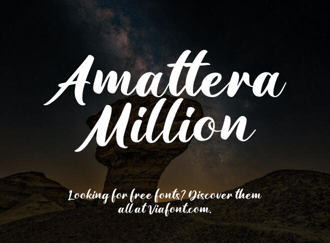 Amattera Million Font