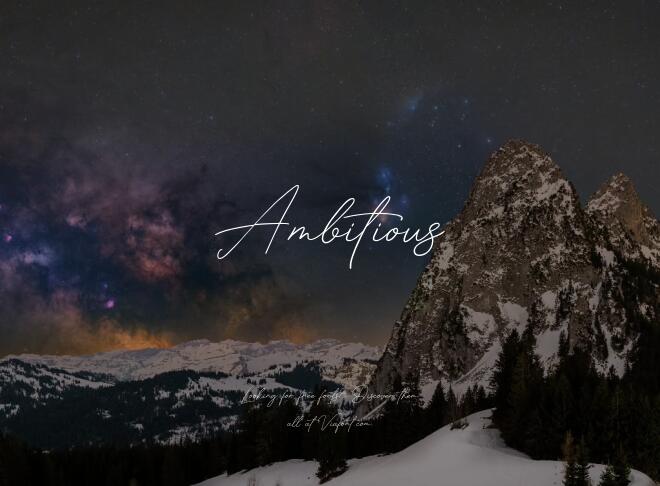 Ambitious Font