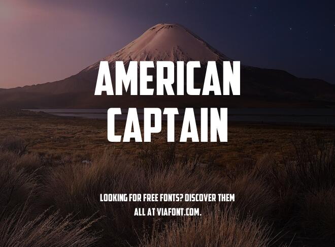 American Captain Font