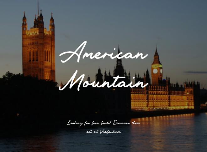 American Mountain Font