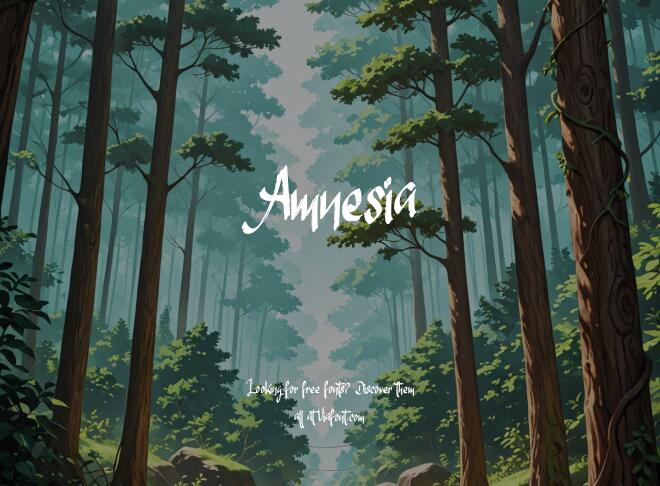 Amnesia Font