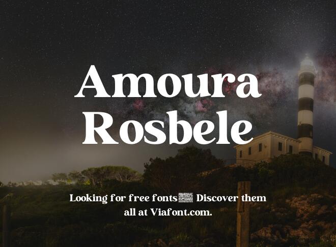Amoura Rosbele Font