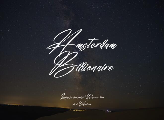 Amsterdam Billionaire Font