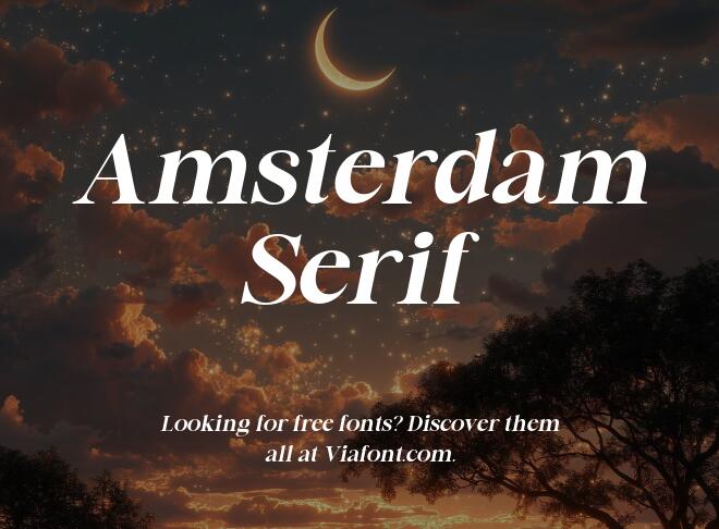 Amsterdam Serif Font