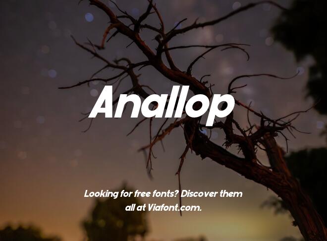 Anallop Font