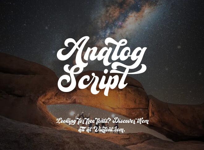 Analog Script Font