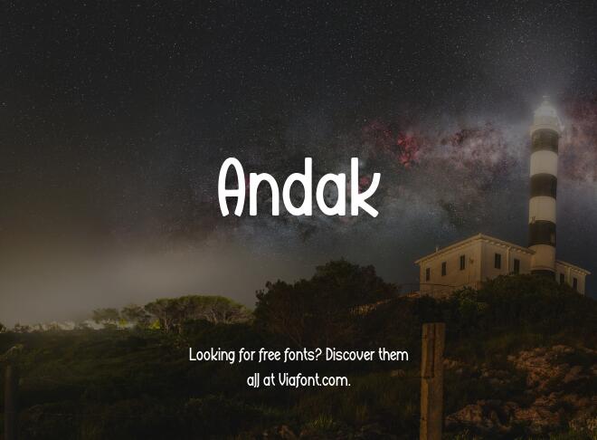 Andak Font