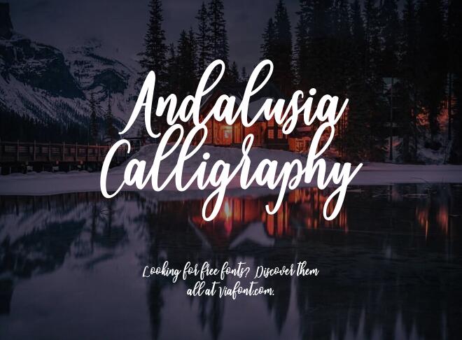 Andalusia Calligraphy Font