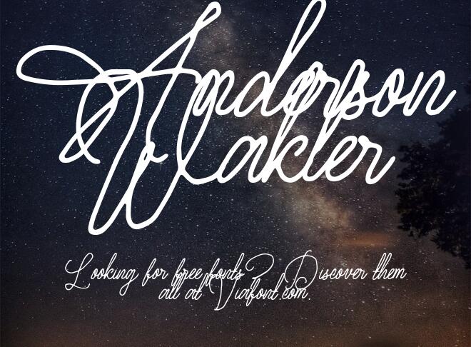 Anderson Wakler Font