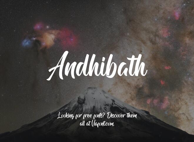 Andhibath Font