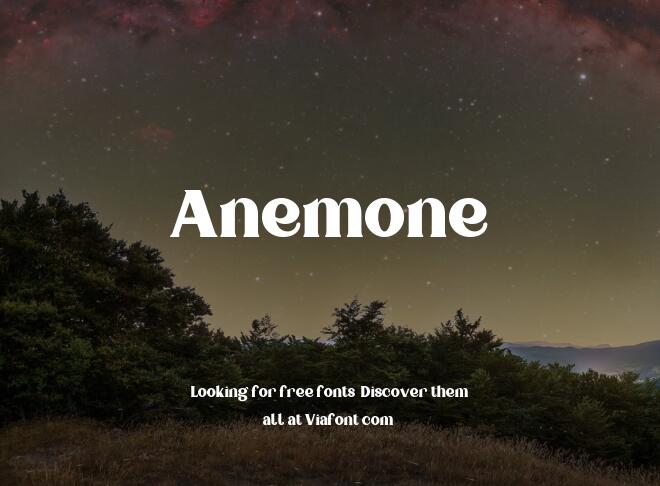 Anemone Font
