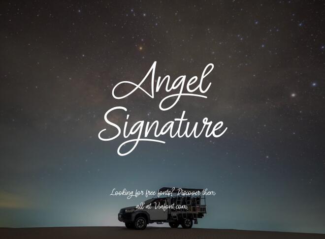 Angel Signature Font
