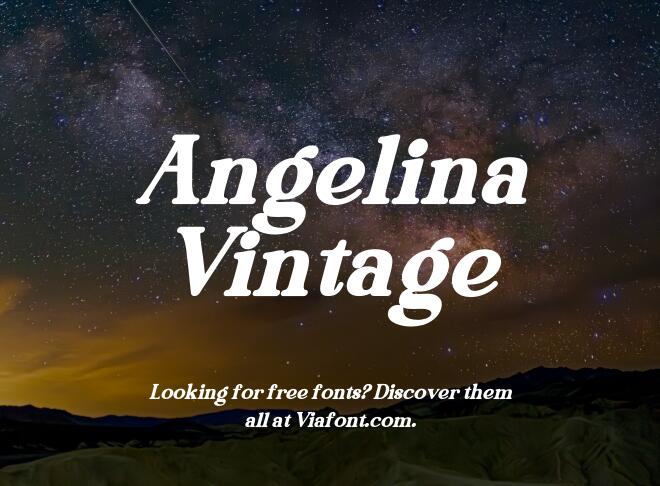 Angelina Vintage Font