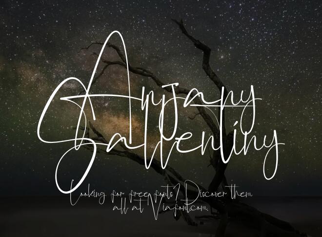Anjany Sallentiny Font