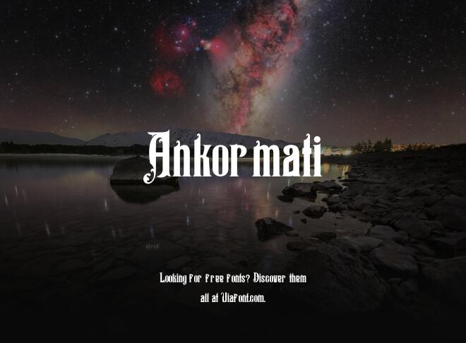 Ankormati Font