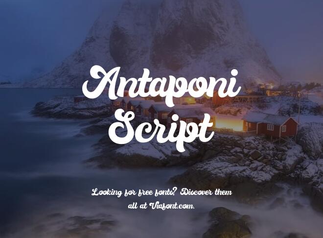 Antaponi Script Font
