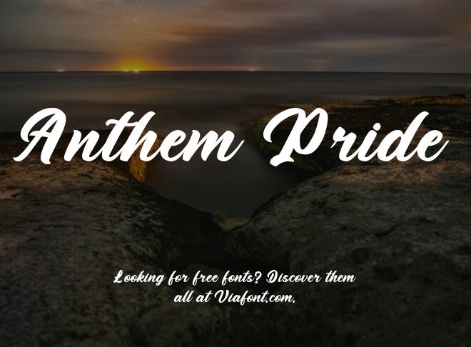 Anthem Pride Font