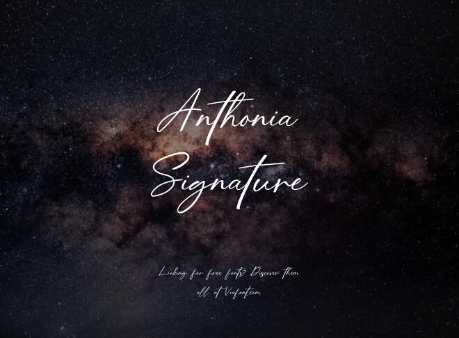 Anthonia Signature Font