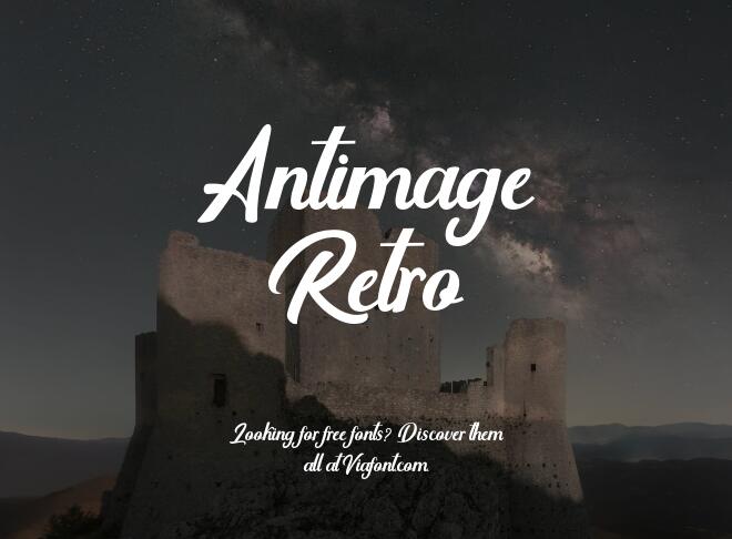 Antimage Retro Font