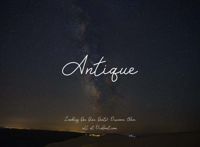 Antique Font