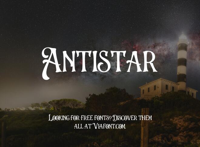 Antistar Font