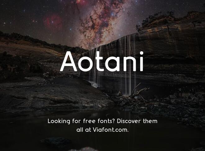 Aotani Font
