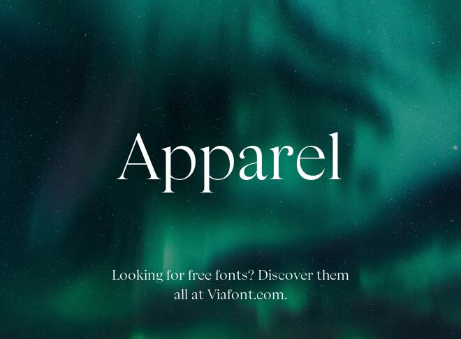 Apparel Font