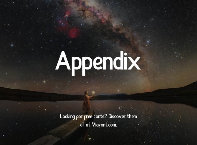 Appendix Font