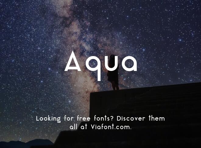 Aqua Font