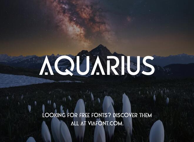 Aquarius Font
