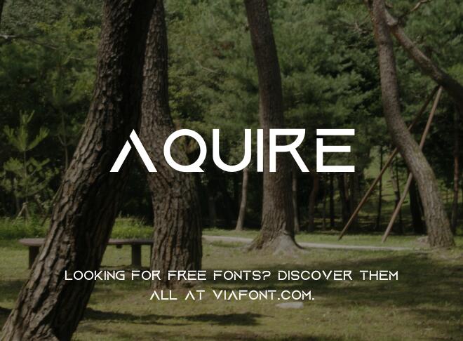 Aquire Font