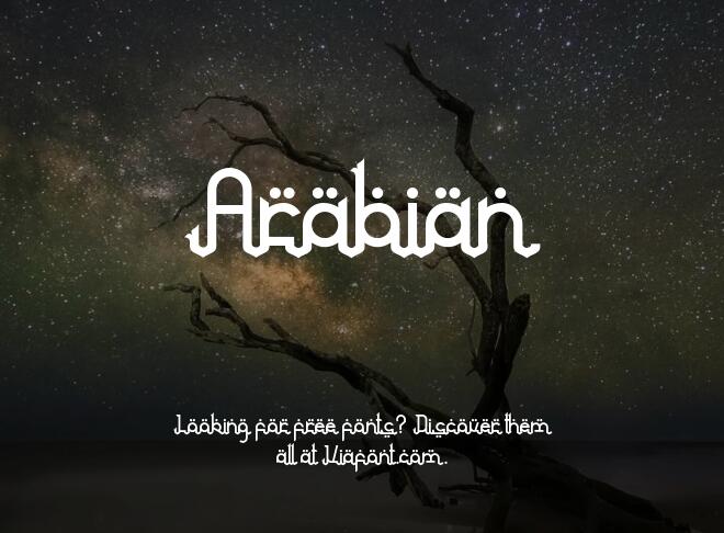 Arabian Font