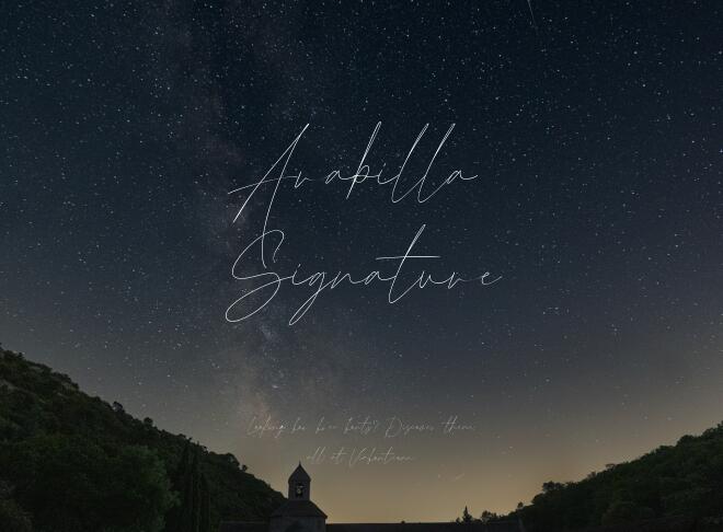 Arabilla Signature Font