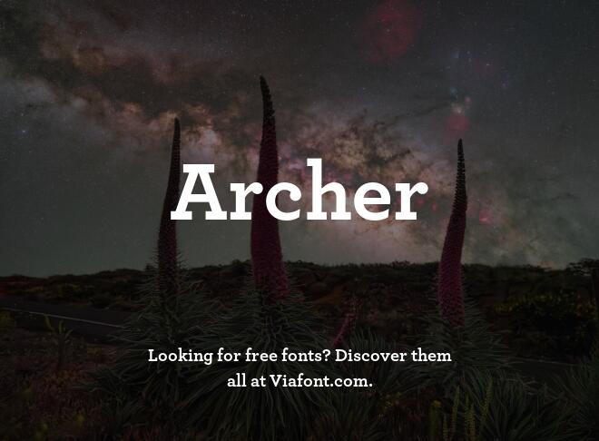 Archer Font