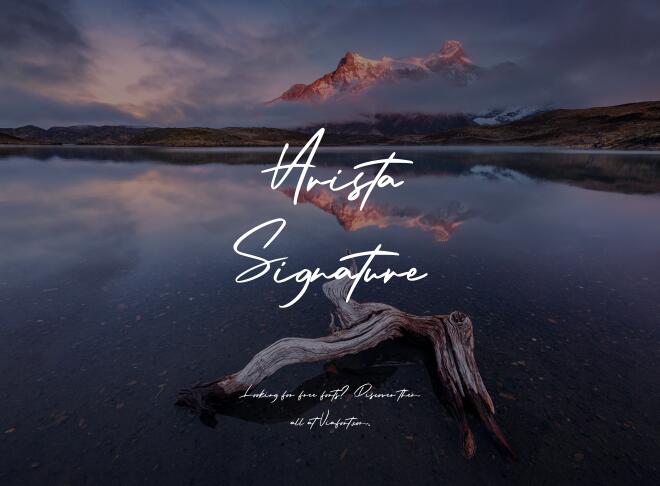 Arista Signature Font