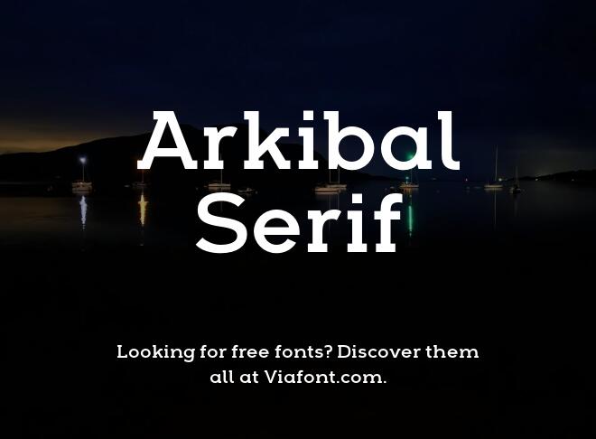 Arkibal Serif Font