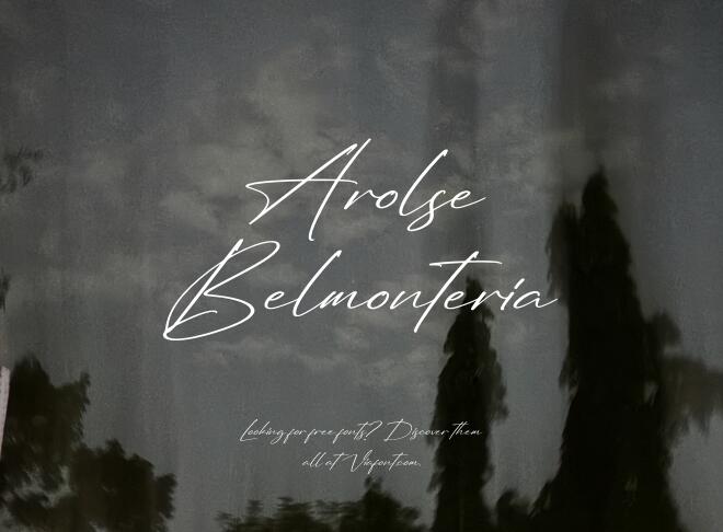 Arolse Belmonteria Font