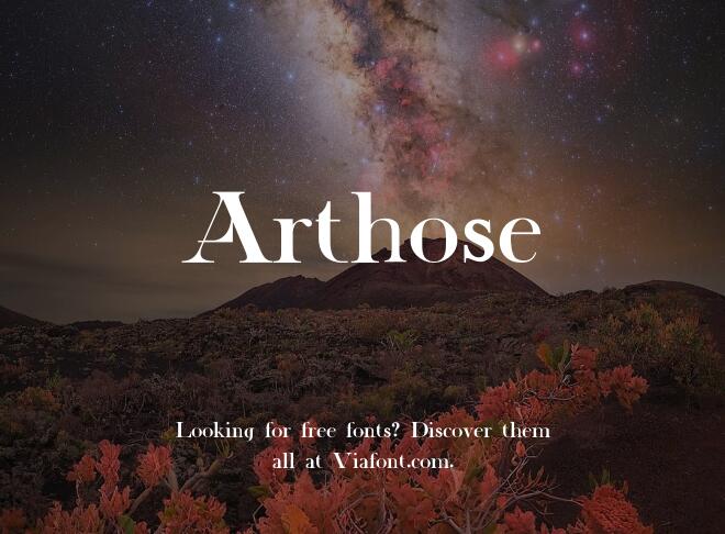 Arthose Font
