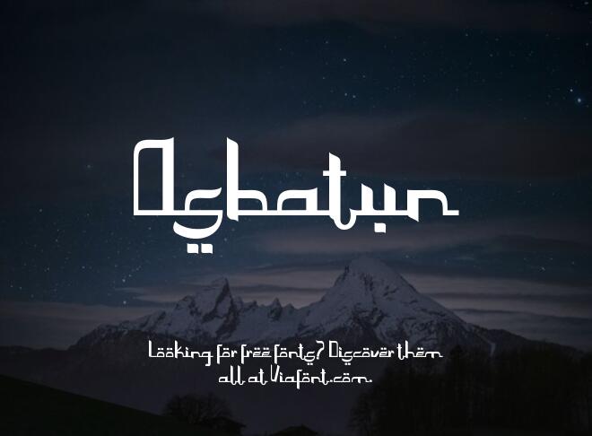 Asbatun Font