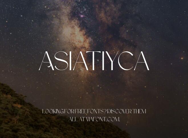 Asiatiyca Font