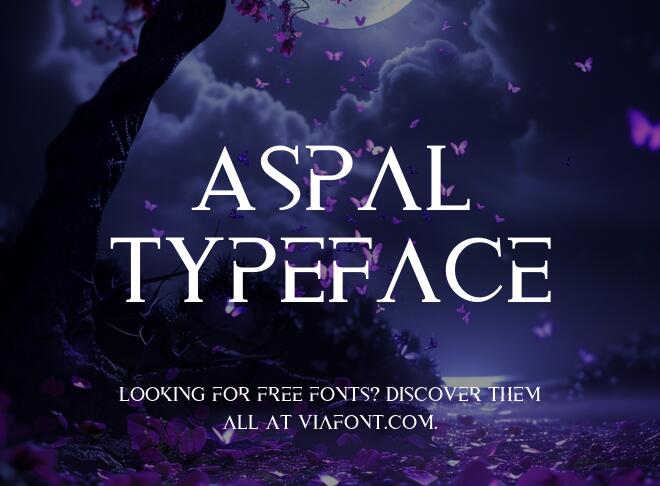 Aspal Typeface Font
