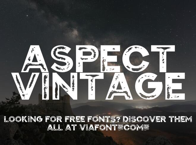 Aspect Vintage Font