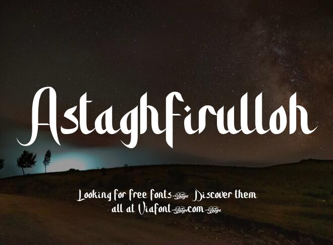 Astaghfirulloh Font