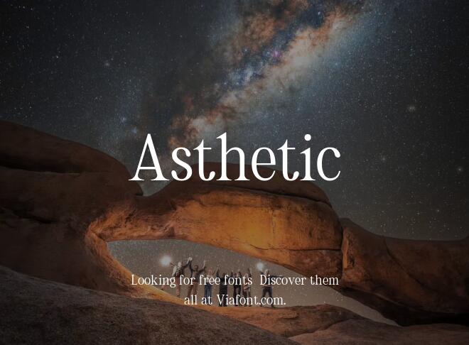 Asthetic Font