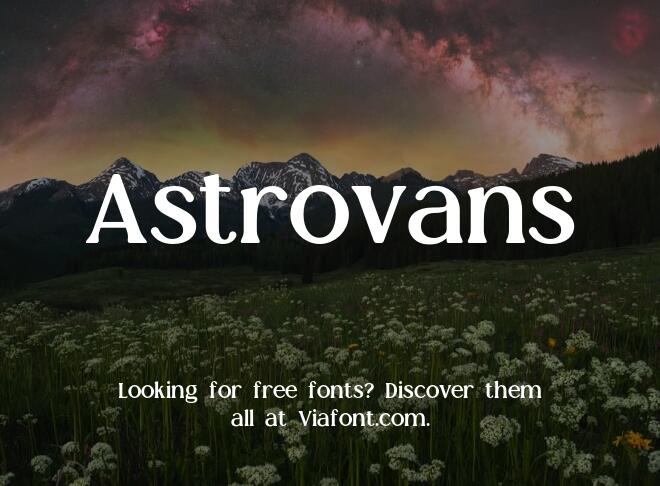 Astrovans Font