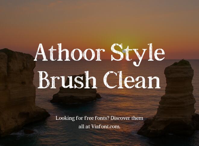 Athoor Style Brush Clean Font
