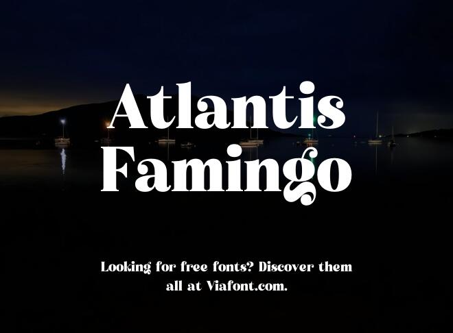 Atlantis Famingo Font