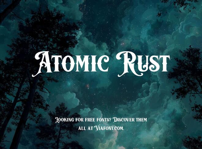 Atomic Rust Font