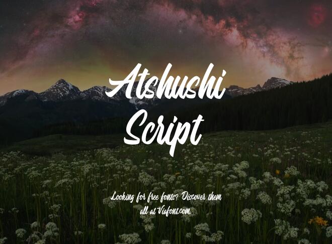 Atshushi Script Font