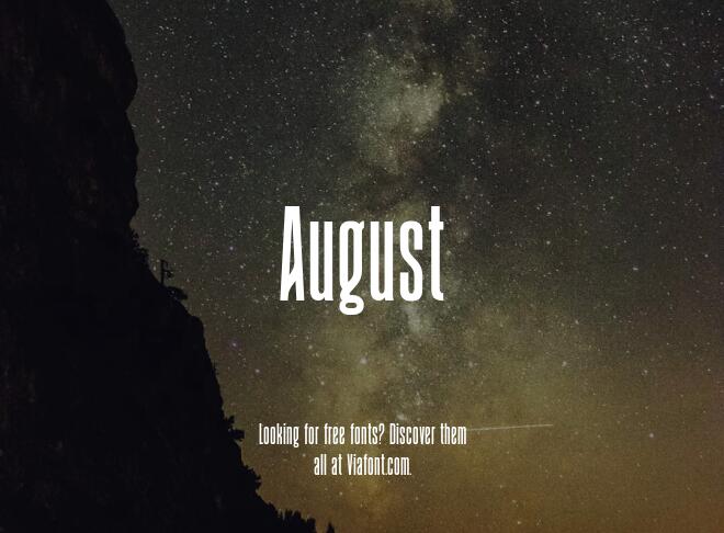 August Font